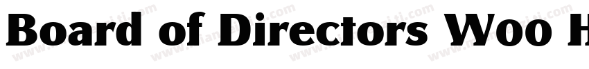 Board of Directors W00 Heavy字体转换